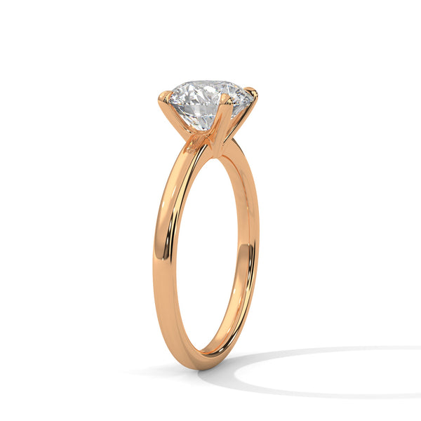 “Celeste Ring—round brilliant diamond sparkle, secure six-prong solitaire elegance, and timeless white-gold beauty crafted to symbolize enduring love and classic sophistication.”
