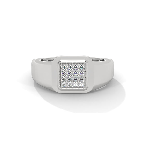 "Discover timeless luxury with this gold square diamond ring, crafted for bold elegance, everyday sophistication, and unmatched masculine brilliance."