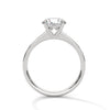 Round Cut Pave Lab Grown Diamond Gold Ring