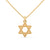 Celestial Shine: Star Shaped Lab Grown Diamond Gold Pendant Chain