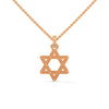 Celestial Shine: Star Shaped Lab Grown Diamond Gold Pendant Chain