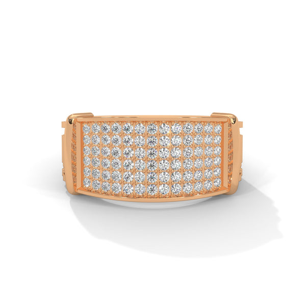 “Experience bold luxury with this pavé diamond men’s gold ring, crafted for timeless style, premium brilliance, and unmatched statement elegance.”