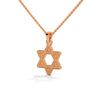 Celestial Shine: Star Shaped Lab Grown Diamond Gold Pendant Chain
