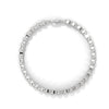 This luxurious tennis bracelet features 40 emerald-shaped diamonds, totaling 14.55 carats. With a 7-inch length, it offers an elegant, timeless design that adds exceptional brilliance to any occasion.