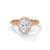 Oval Cut with Classic Halo Setting Lab Grown Diamond Gold Ring