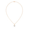 Eternal Brilliance Round Lab Grown Diamond Gold Pendant Chain