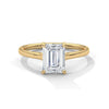 Emerald Cut Lab Grown Diamond Gold Ring