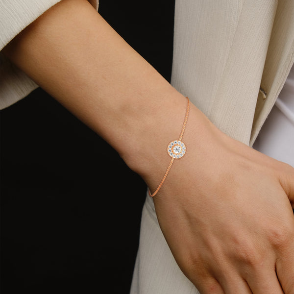 A 9-inch fashion bracelet featuring 12 diamonds in assorted shapes, totaling 1.99 carats—artful elegance in every detail.