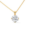 Radiant Allure Oval Lab Grown Diamond Gold Pendant Chain