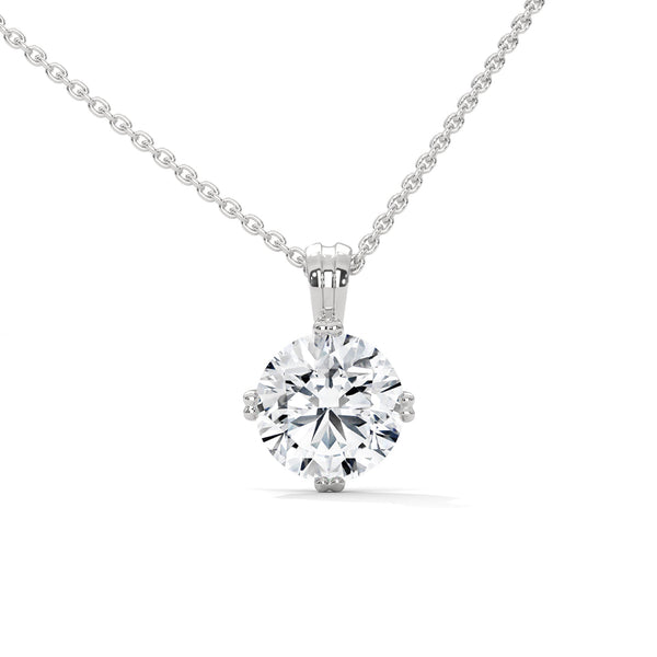 Radiant Allure Oval Lab Grown Diamond Gold Pendant Chain