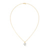 Radiant Allure Oval Lab Grown Diamond Gold Pendant Chain