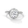 Vintage Halo Lab Grown Diamond Gold Ring