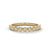 Radiant Circles: Lab Grown Diamond Bezel Set Gold Ring