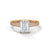 Radiant Cut Lab Grown Diamond Gold Ring