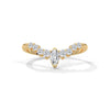Marquise Cluster Lab-Grown Diamond Gold Ring