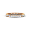 wedding gold ring with set diamond encircle the entire ring