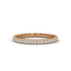 Round cut Lab Grown Diamond Gold Eternity Band