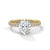 Classic Four Prong Setting Oval Cut Lab Grown Diamond Gold Ring