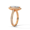“A stunning marquise diamond ring with bezel halo and pavé sparkle—crafted for timeless elegance, modern luxury, and unforgettable love.”