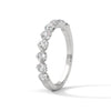 half eternity round cut lab grown diamond ring