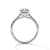 A sleek and sophisticated emerald-cut lab-grown diamond solitaire — where clarity meets minimalist allure.