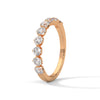 half eternity round cut lab grown diamond ring