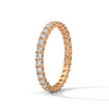 wedding gold ring with set diamond encircle the entire ring