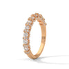 Eternity gold ring Designed with a continuous row of round-cut lab-grown diamonds