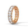 EMERALD-CUT LABGROWN DIAMOND ETERNITY GOLD RING