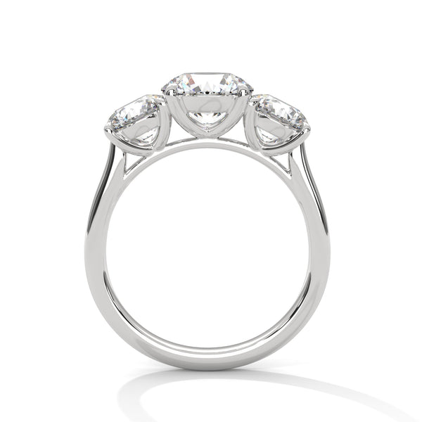 Classic Round Cut Lab Grown Diamond Gold Solitaire Ring
