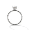 Elegant Oval Solitaire Lab Grown Diamond Gold Ring