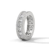 Majestic Princess-Cut Lab Grown Diamond Gold Eternity Band