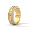 Regal Brilliance parallel rows of pave-set lab grown diamonds band