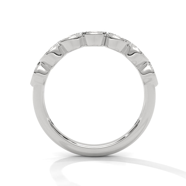 Lab Grown Diamond Marquise Motif Gold Ring