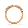 BRILLIANT CUT ROUND LAB GROWN DIAMOND SEMI ETERNITY SLEEK BAND
