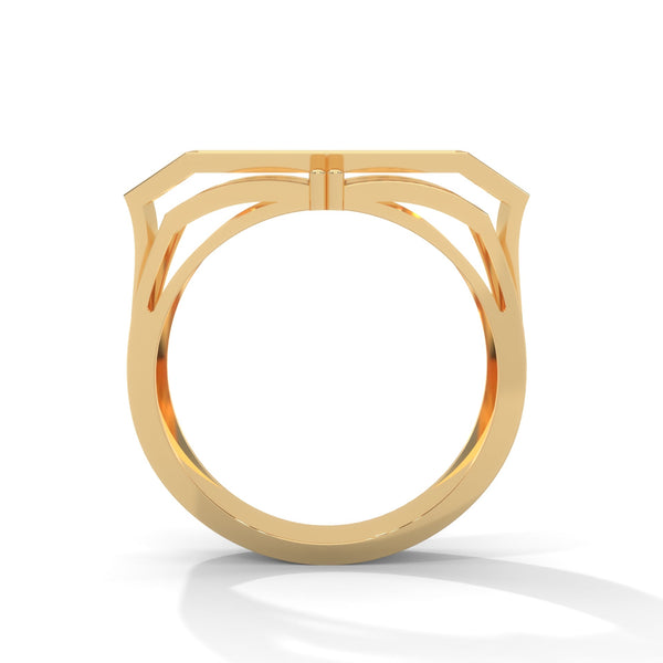 "Experience bold luxury with this statement diamond ring, expertly crafted in gold to deliver unmatched brilliance, sophistication, and modern masculine elegance."