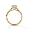 A sleek and sophisticated emerald-cut lab-grown diamond solitaire — where clarity meets minimalist allure.