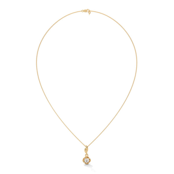 Delicate yet dazzling, the Petite Bloom Solitaire Pendant brings timeless charm with a floral-inspired twist on a classic solitaire.