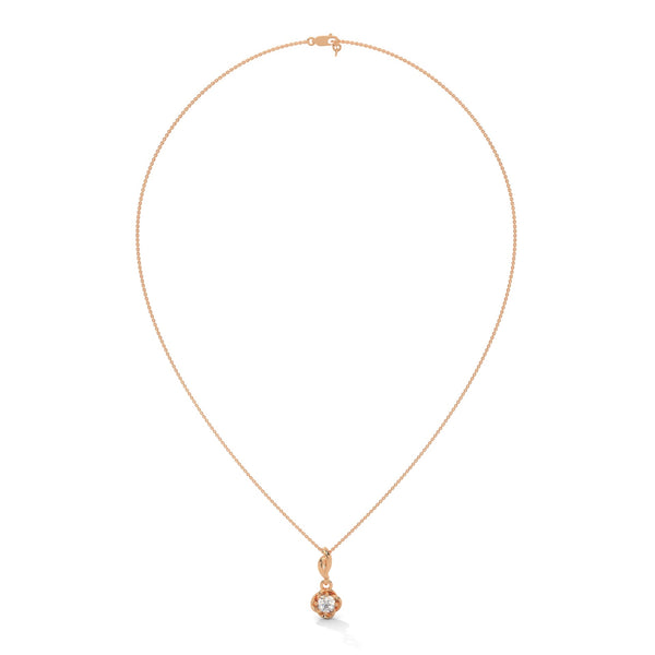 Delicate yet dazzling, the Petite Bloom Solitaire Pendant brings timeless charm with a floral-inspired twist on a classic solitaire.