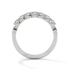 BRILLIANT CUT ROUND LAB GROWN DIAMOND SEMI ETERNITY SLEEK BAND