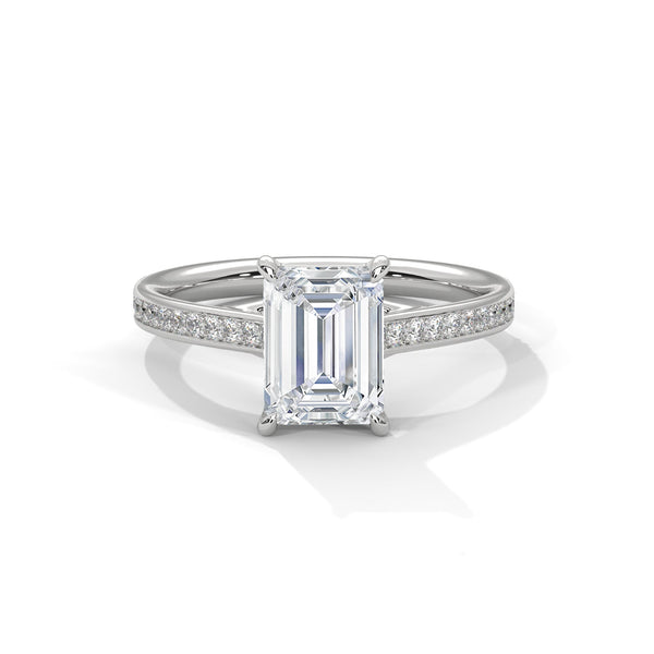 Radiant Cut Lab Grown Diamond Gold Ring