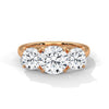 Classic Round Cut Lab Grown Diamond Gold Solitaire Ring