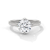 Four-Prong Classic Lab Grown Diamond Gold Ring