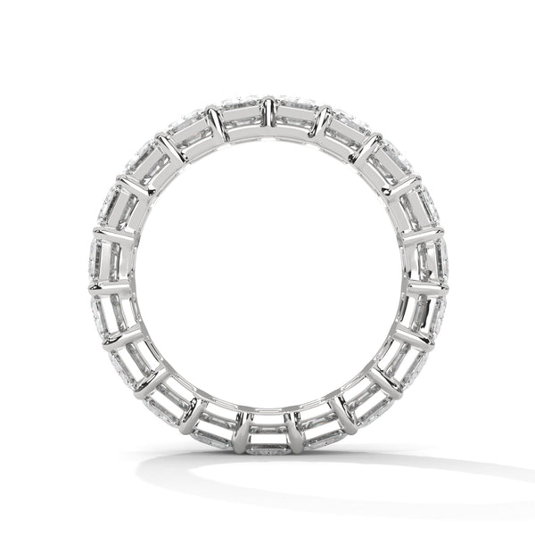 EMERALD-CUT LABGROWN DIAMOND ETERNITY GOLD RING