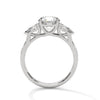 Pear Shaped Three-Stone Lab Grown Diamond Gold Ring