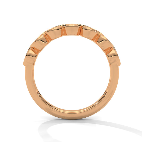 Lab Grown Diamond Marquise Motif Gold Ring