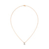 Radiant cut Lab Grown Diamond Gold Pendant Chain