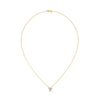 Trio Brilliance Lab Grown Diamond Gold Pendant Chain