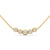 Linear Radiance Lab Grown Diamond Gold Pendant Chain