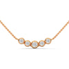 Linear Radiance Lab Grown Diamond Gold Pendant Chain